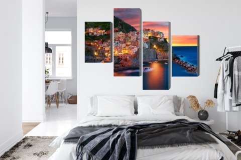 Obraz Wieloczęściowy Miasto Manarola We Włoszech Obraz Wieloczęściowy Miasto Manarola We Włoszech