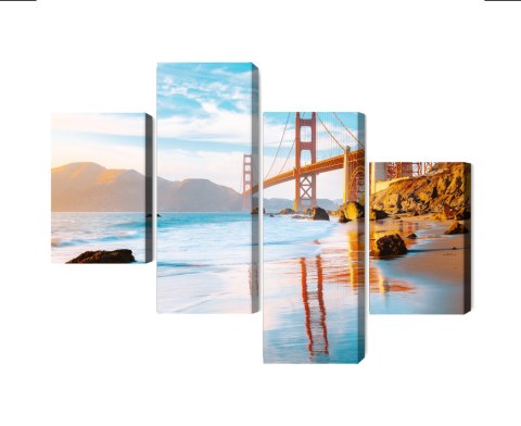Obraz Wieloczęściowy Most Golden Gate W San Francisco Obraz Wieloczęściowy Most Golden Gate W San Francisco