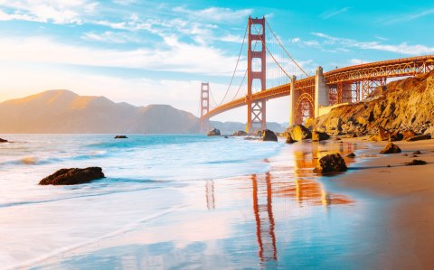 Obraz Wieloczęściowy Most Golden Gate W San Francisco Obraz Wieloczęściowy Most Golden Gate W San Francisco