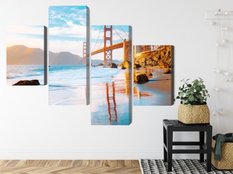 Obraz Wieloczęściowy Most Golden Gate W San Francisco Obraz Wieloczęściowy Most Golden Gate W San Francisco