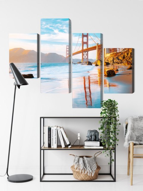 Obraz Wieloczęściowy Most Golden Gate W San Francisco Obraz Wieloczęściowy Most Golden Gate W San Francisco