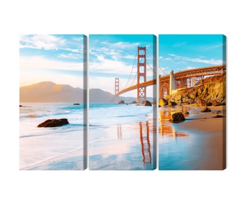 Obraz Wieloczęściowy Most Golden Gate W San Francisco Obraz Wieloczęściowy Most Golden Gate W San Francisco