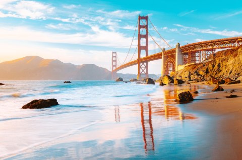 Obraz Wieloczęściowy Most Golden Gate W San Francisco Obraz Wieloczęściowy Most Golden Gate W San Francisco