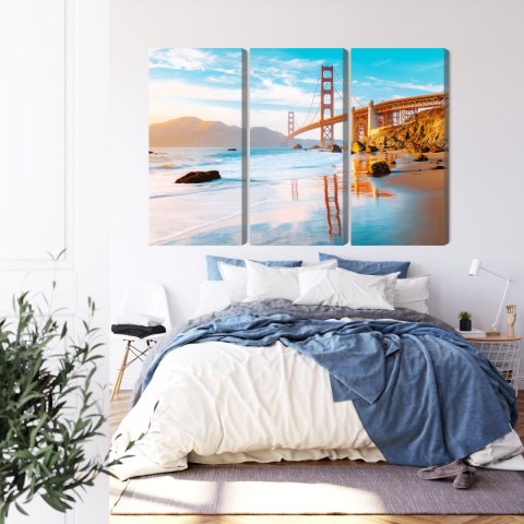 Obraz Wieloczęściowy Most Golden Gate W San Francisco Obraz Wieloczęściowy Most Golden Gate W San Francisco