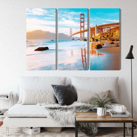 Obraz Wieloczęściowy Most Golden Gate W San Francisco Obraz Wieloczęściowy Most Golden Gate W San Francisco