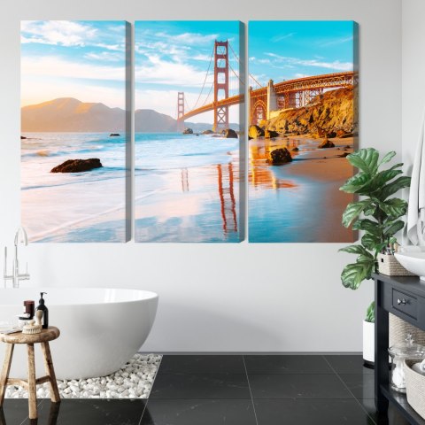 Obraz Wieloczęściowy Most Golden Gate W San Francisco Obraz Wieloczęściowy Most Golden Gate W San Francisco