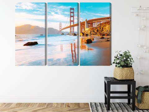 Obraz Wieloczęściowy Most Golden Gate W San Francisco Obraz Wieloczęściowy Most Golden Gate W San Francisco