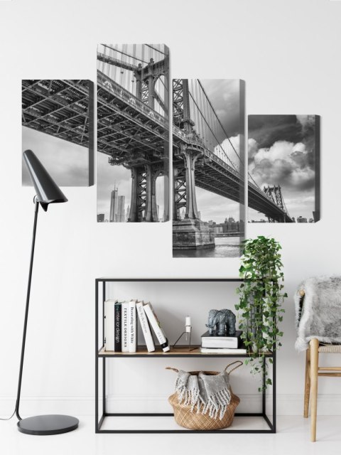 Obraz Wieloczęściowy Most Manhattan W Nowym Jorku Obraz Wieloczęściowy Most Manhattan W Nowym Jorku