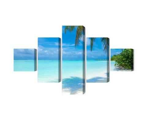 Obraz Wieloczęściowy Plaża Na Malediwach Obraz Wieloczęściowy Plaża Na Malediwach