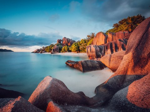 Obraz Wieloczęściowy Plaża Na Seszelach Obraz Wieloczęściowy Plaża Na Seszelach