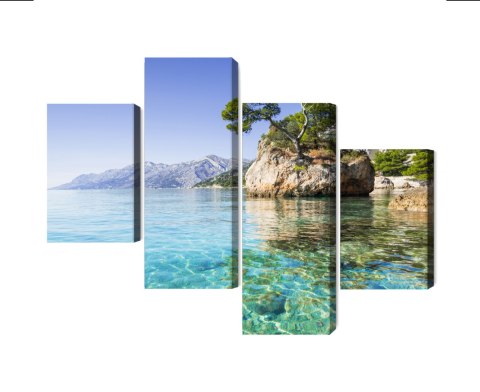 Obraz Wieloczęściowy Riwiera Makarska W Chorwacji Obraz Wieloczęściowy Riwiera Makarska W Chorwacji