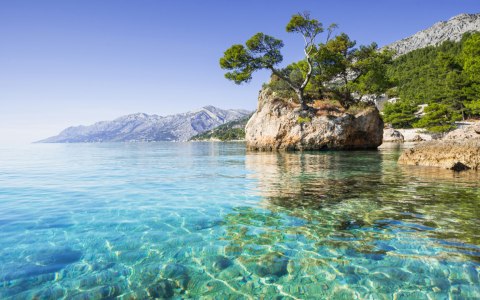 Obraz Wieloczęściowy Riwiera Makarska W Chorwacji Obraz Wieloczęściowy Riwiera Makarska W Chorwacji