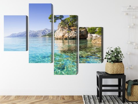 Obraz Wieloczęściowy Riwiera Makarska W Chorwacji Obraz Wieloczęściowy Riwiera Makarska W Chorwacji