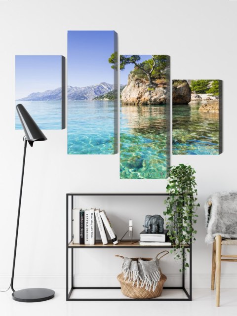 Obraz Wieloczęściowy Riwiera Makarska W Chorwacji Obraz Wieloczęściowy Riwiera Makarska W Chorwacji