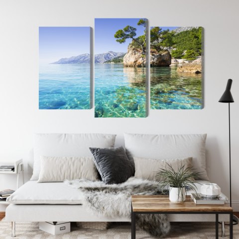 Obraz Wieloczęściowy Riwiera Makarska W Chorwacji Obraz Wieloczęściowy Riwiera Makarska W Chorwacji