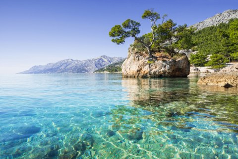 Obraz Wieloczęściowy Riwiera Makarska W Chorwacji Obraz Wieloczęściowy Riwiera Makarska W Chorwacji