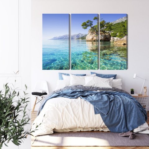 Obraz Wieloczęściowy Riwiera Makarska W Chorwacji Obraz Wieloczęściowy Riwiera Makarska W Chorwacji