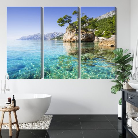 Obraz Wieloczęściowy Riwiera Makarska W Chorwacji Obraz Wieloczęściowy Riwiera Makarska W Chorwacji