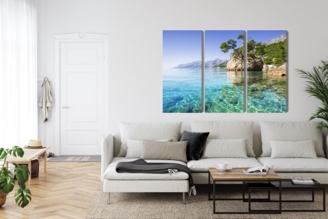Obraz Wieloczęściowy Riwiera Makarska W Chorwacji Obraz Wieloczęściowy Riwiera Makarska W Chorwacji