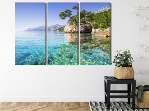 Obraz Wieloczęściowy Riwiera Makarska W Chorwacji Obraz Wieloczęściowy Riwiera Makarska W Chorwacji