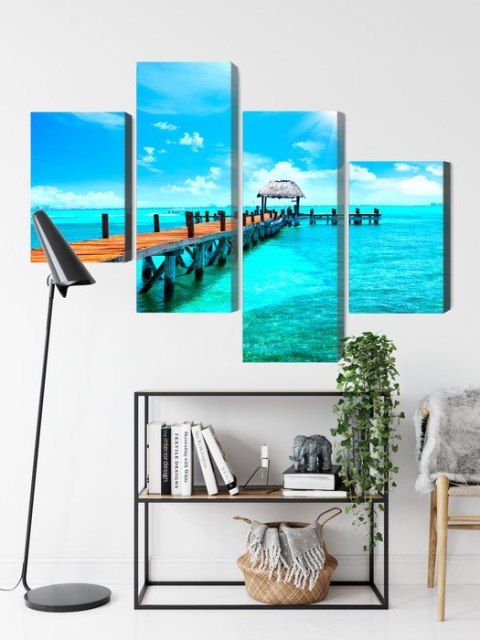 Obraz Wieloczęściowy Słoneczny Krajobraz Na Karaibach