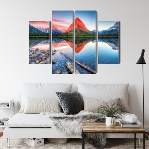 Obraz Wieloczęściowy Jezioro Swiftcurrent Lake W Usa Obraz Wieloczęściowy Jezioro Swiftcurrent Lake W Usa