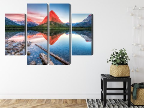 Obraz Wieloczęściowy Jezioro Swiftcurrent Lake W Usa Obraz Wieloczęściowy Jezioro Swiftcurrent Lake W Usa