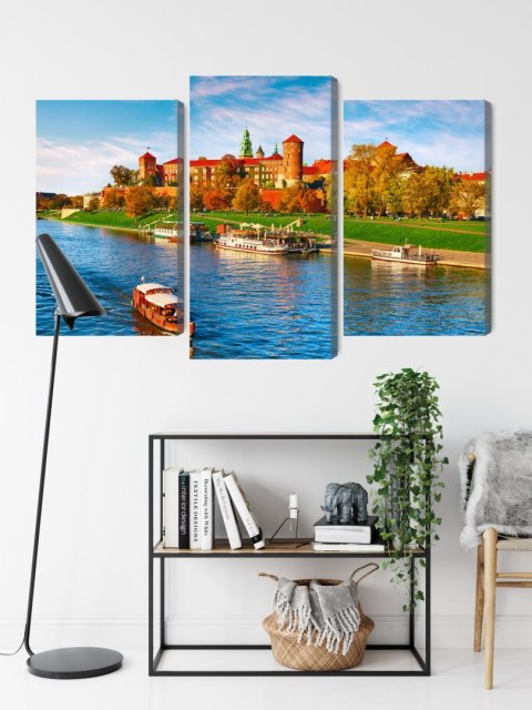 Obraz Wieloczęściowy Zamek Królewski Na Wawelu W Krakowie, Widok Panoramiczny Obraz Wieloczęściowy Zamek Królewski Na Wawelu W Krakowie, Widok Panoramiczny