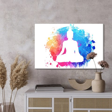 Obraz Na Płótnie Budda Na Tle Akwareli Obraz Na Płótnie Budda Na Tle Akwareli