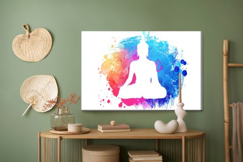 Obraz Na Płótnie Budda Na Tle Akwareli Obraz Na Płótnie Budda Na Tle Akwareli
