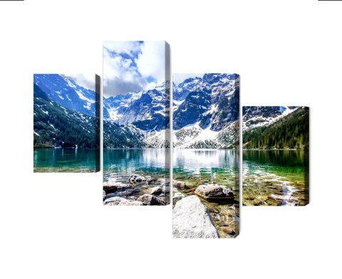 Obraz Wieloczęściowy Jezioro Morskie Oko 3D Obraz Wieloczęściowy Jezioro Morskie Oko 3D