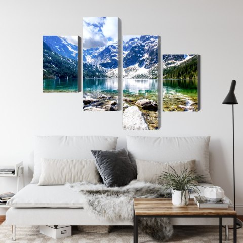 Obraz Wieloczęściowy Jezioro Morskie Oko 3D Obraz Wieloczęściowy Jezioro Morskie Oko 3D
