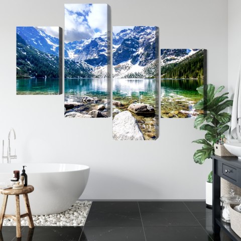 Obraz Wieloczęściowy Jezioro Morskie Oko 3D Obraz Wieloczęściowy Jezioro Morskie Oko 3D