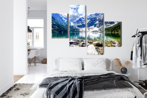 Obraz Wieloczęściowy Jezioro Morskie Oko 3D Obraz Wieloczęściowy Jezioro Morskie Oko 3D