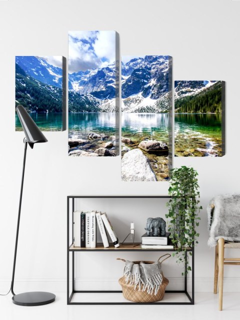 Obraz Wieloczęściowy Jezioro Morskie Oko 3D Obraz Wieloczęściowy Jezioro Morskie Oko 3D