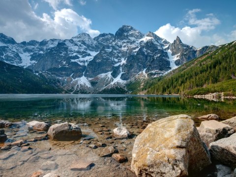 Obraz Wieloczęściowy Morskie Oko W Tatrach 3D Obraz Wieloczęściowy Morskie Oko W Tatrach 3D