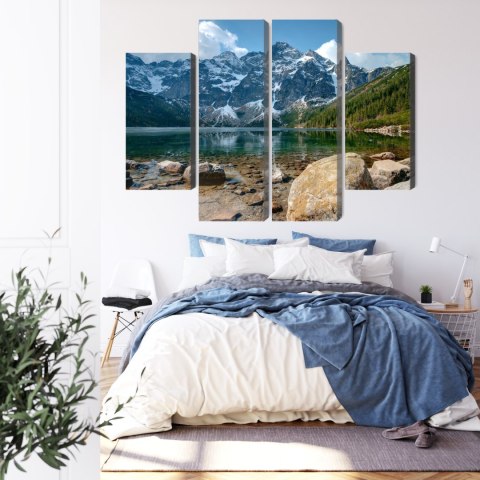 Obraz Wieloczęściowy Morskie Oko W Tatrach 3D Obraz Wieloczęściowy Morskie Oko W Tatrach 3D