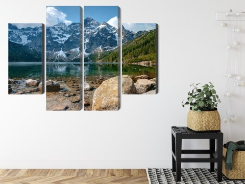 Obraz Wieloczęściowy Morskie Oko W Tatrach 3D Obraz Wieloczęściowy Morskie Oko W Tatrach 3D