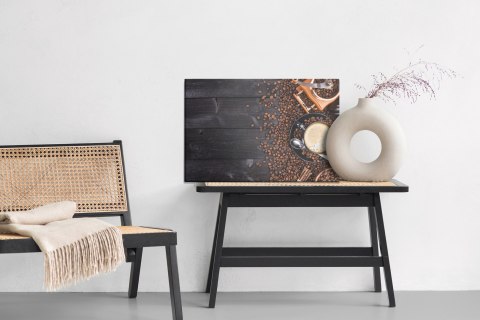 Obraz Na Płótnie Czarna Filiżanka Kawy Obraz Na Płótnie Czarna Filiżanka Kawy