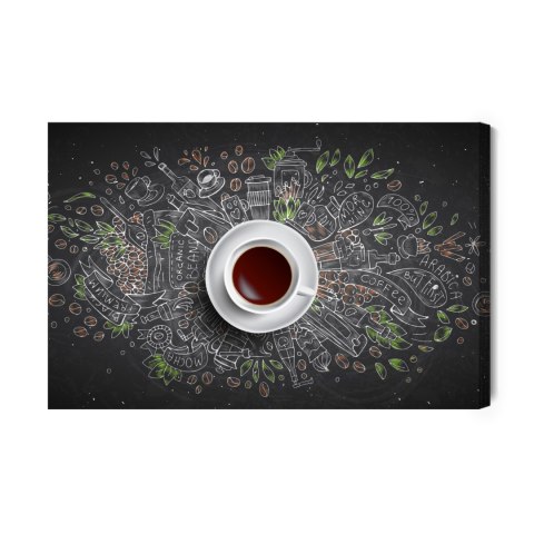 Obraz Na Płótnie Widok Z Góry Na Kawę?