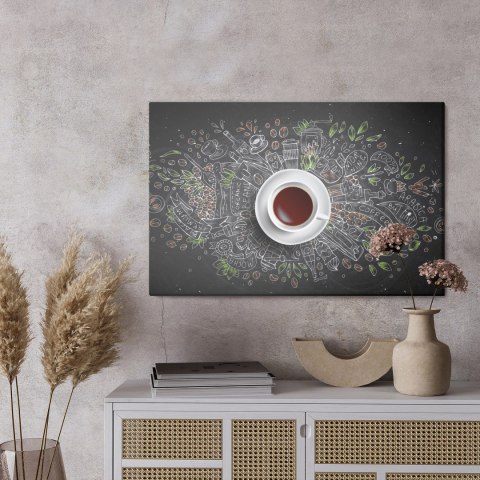 Obraz Na Płótnie Widok Z Góry Na Kawę?