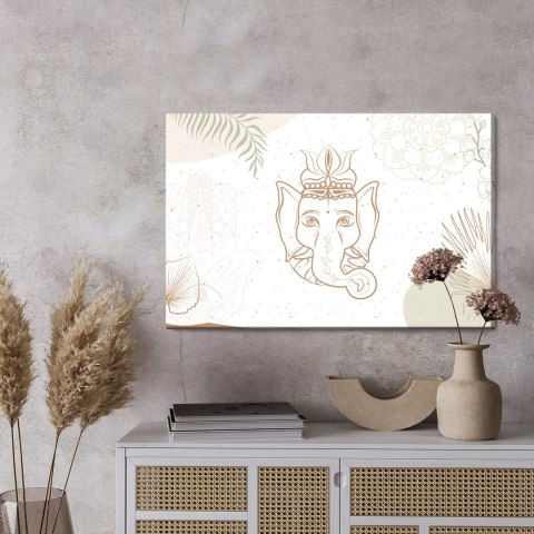 Obraz Na Płótnie Rysunek Ganesha Obraz Na Płótnie Rysunek Ganesha