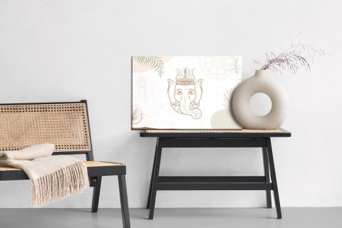 Obraz Na Płótnie Rysunek Ganesha Obraz Na Płótnie Rysunek Ganesha