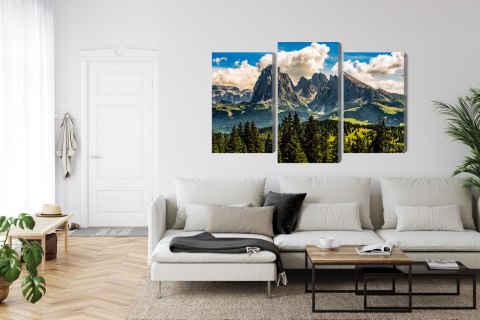 Obraz Wieloczęściowy Widok Włoskich Dolomitów 3D