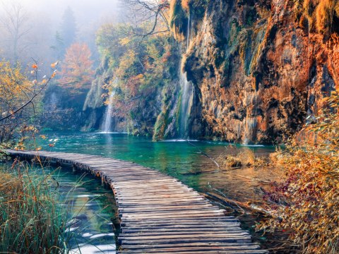 Obraz Wieloczęściowy Park Narodowy Jezior Plitwickich