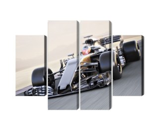 Obraz Wieloczęściowy Samochód Formuły 1 Na Torze Wyścigowym