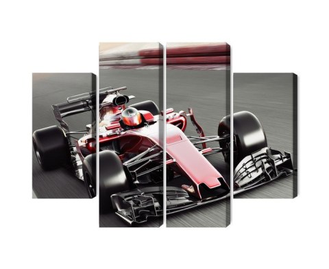Obraz Wieloczęściowy Samochód Formuły 1 Na Torze Obraz Wieloczęściowy Samochód Formuły 1 Na Torze