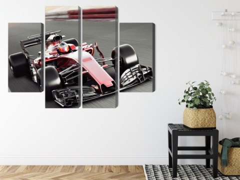 Obraz Wieloczęściowy Samochód Formuły 1 Na Torze Obraz Wieloczęściowy Samochód Formuły 1 Na Torze