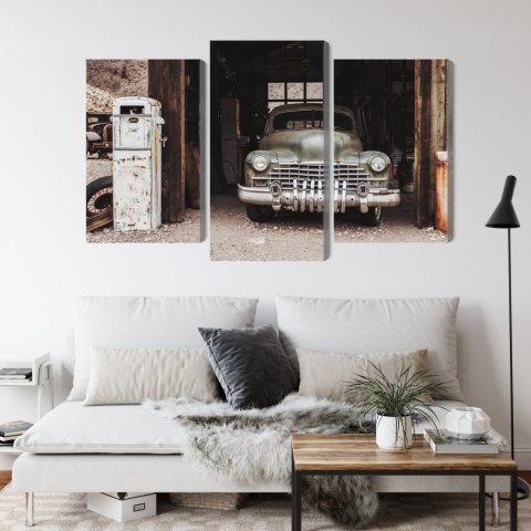 Obraz Wieloczęściowy Stary Samochód W Stylu Vintage Obraz Wieloczęściowy Stary Samochód W Stylu Vintage