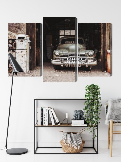 Obraz Wieloczęściowy Stary Samochód W Stylu Vintage Obraz Wieloczęściowy Stary Samochód W Stylu Vintage